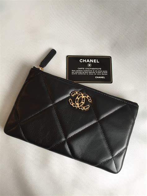 chanel 19 small pouch|small classic handbag Chanel.